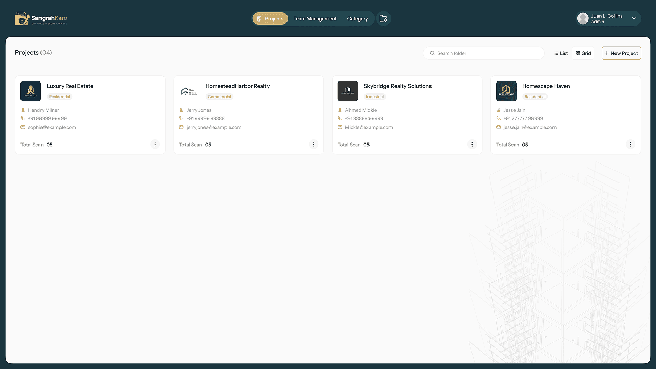 Project Screen 1